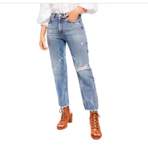 Free People Dakota Straight Leg Jeans SZ 28 - Picture 1 of 8